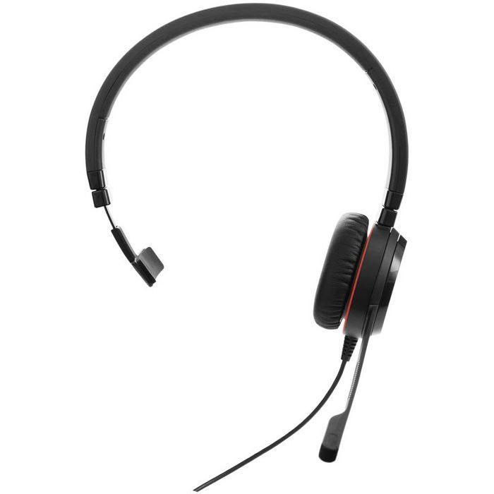 Casque Mono-Filaire - Jabra - Evolve 30 II - Certifié Microsoft Teams - Microphone Antibruit - USB-C
