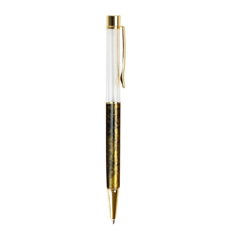 6Pcs Refillable Ballpoint Pen with Metal Pen Clip Empty Pen Rod Ballpoint Pen Twist Action Smooth to Write