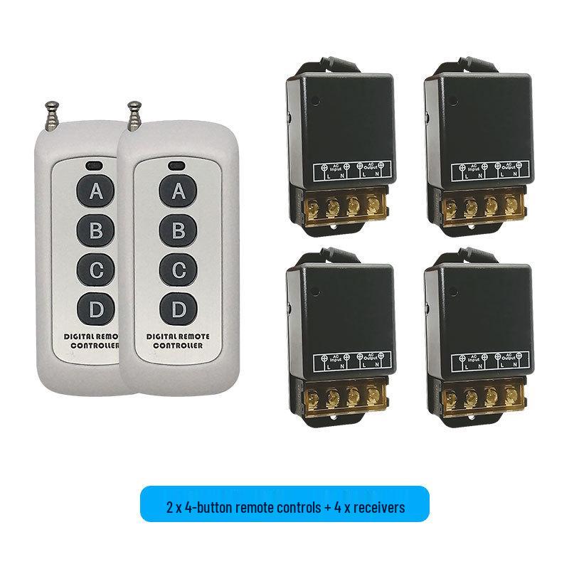 30A 220V AC High-Power Controller with 433MHz Wireless Remote for Water Pump/Motor.