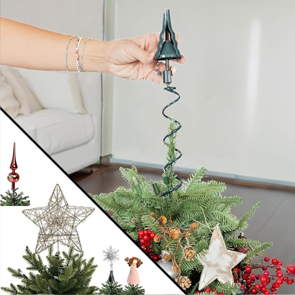 New Twist-on Stabilizer Tree Top Decor Christmas Tree Topper Holder Support For Homeowners Apartment Church Groups Living Room