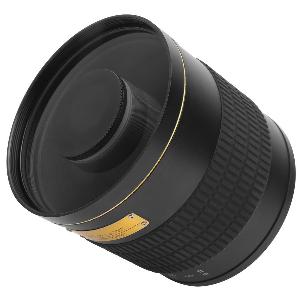 500mm F6.3 Ultra Telephoto Mirror Manual Focus Lens Fit for Canon EF Mount SLR CameraBlack