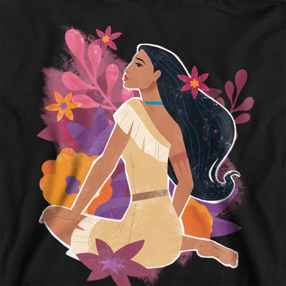Pocahontas Childrens/Kids Flowers Hoodie