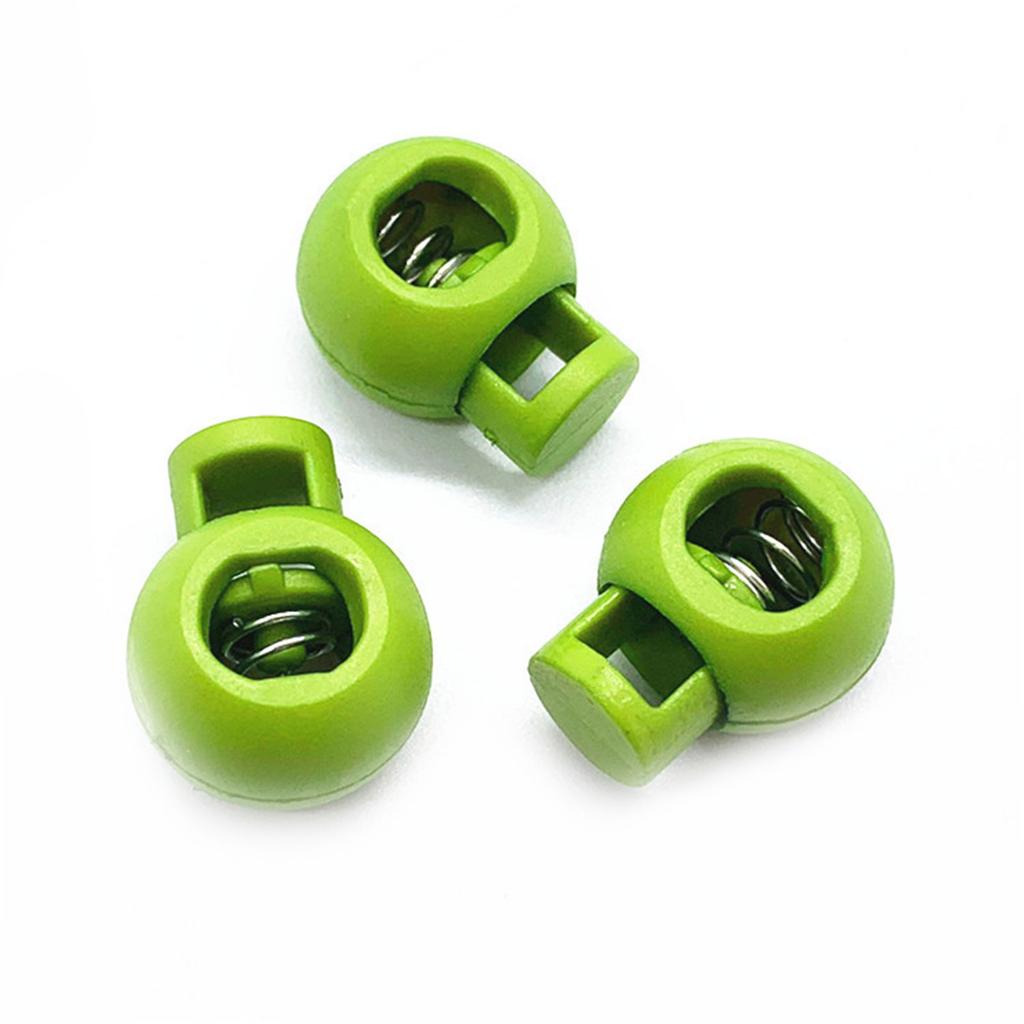 100 Pieces Plastic Cord Locks Assorted Colors Fastener Toggles for Shoelaces, Drawstrings, Paracord, Bags, Clothing