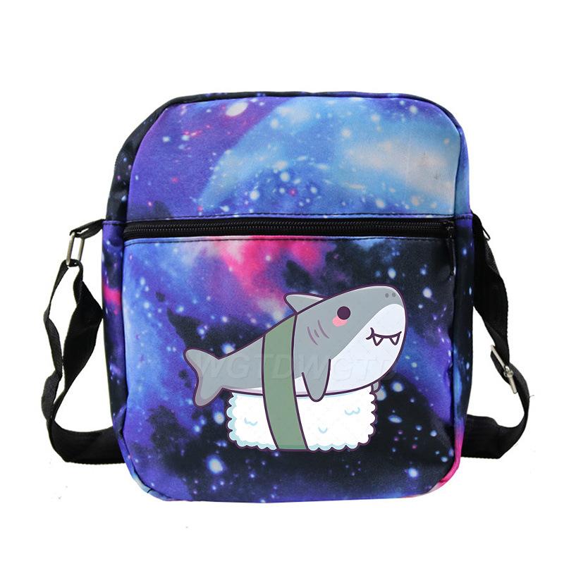 New student fashion shoulder bag personalized printing children's portable multifunctional messenger bag