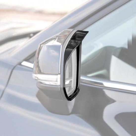 For Toyota 4Runner 2025+ Glossy Black Look Side Mirror Rain Eyebrow Cover Trim