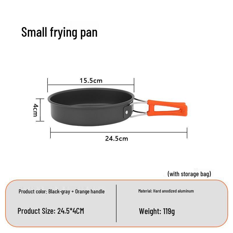 Portable Non-stick Frying Pan for 2-3 People - Ideal for Camping and Picnics