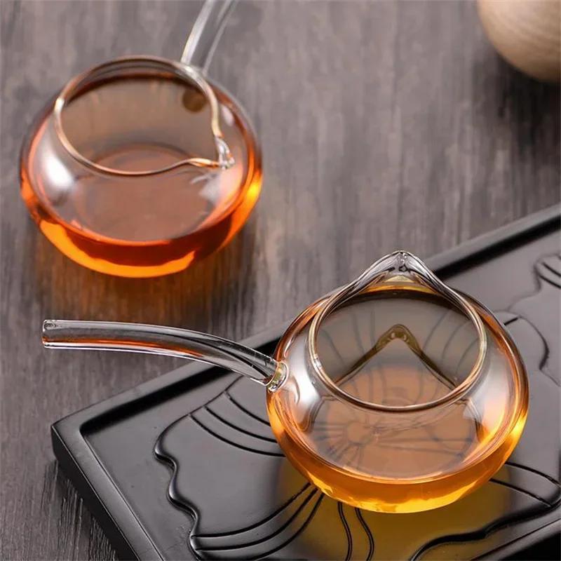 250ml Long Handle High Borosilicate Glass Fair Cup Teaware Heat-resistant Transparent Tea Dispenser Tea Ceremony Accessories