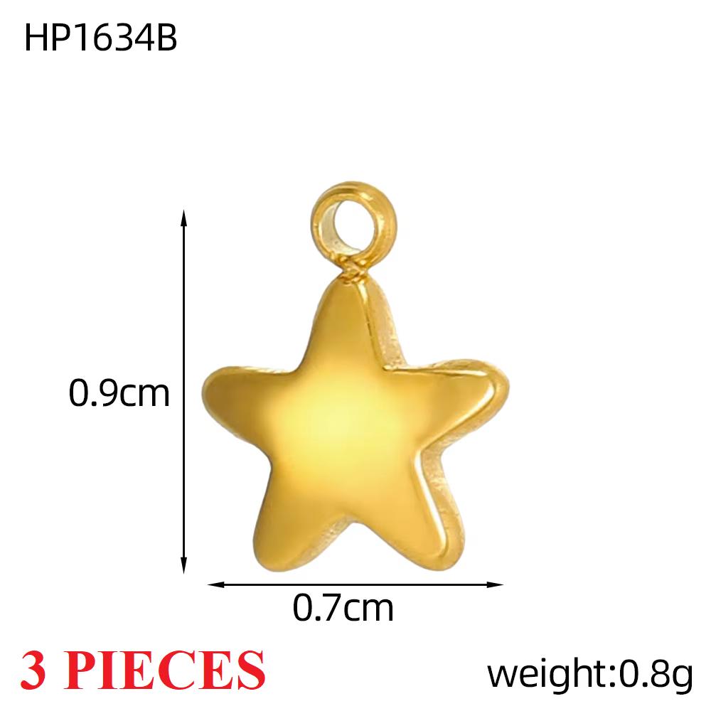 3PCS/LOT CARLIDANA Gold Plated Enamel Charms, Sun Star Boots Halloween Pendants, Stainless Steel DIY Jewelry With Clasp