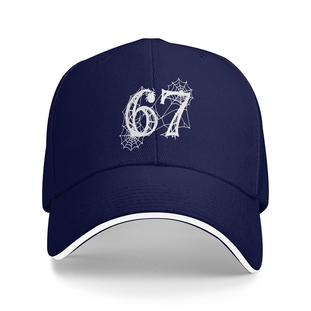 Spring Casual Baseball Cap 67 Halloween Funny Six Seven Meme Hunting Camping Trucker Hat For Men Adult Sun Fashion Baseball Caps