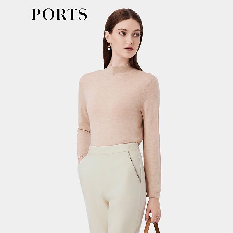 PORTS Women's 2023 Fall/Winter Solid Turtleneck Knit Sweater
