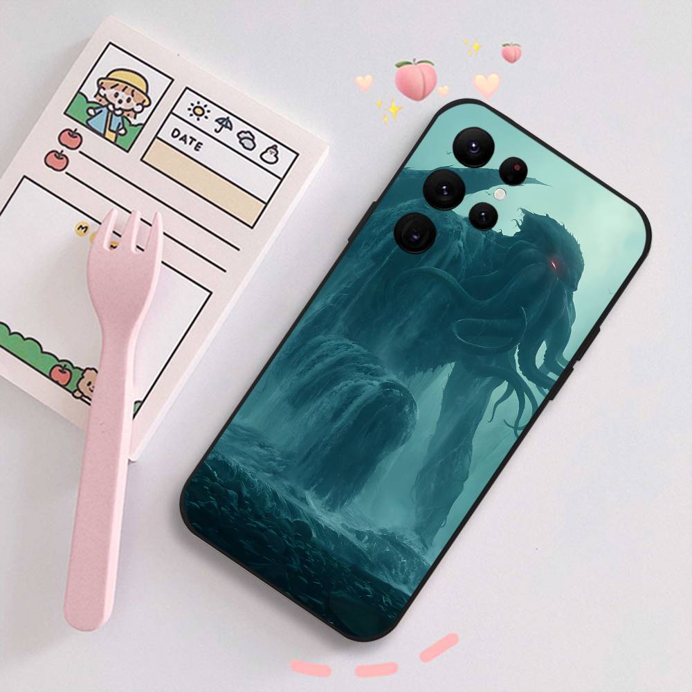 H.P. Lovecraft c-Cthulhu movie Phone Case for Samsung S series s20 s21 s22 s23 s24 FE Plus Ultra TPU Soft to Skin-friendly case