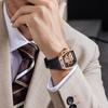 BONEST GATTI Men Fashion Automatic Mechanical Watches Rubber Strap Dragon Dial Luminous Classic Wristwatch for Men