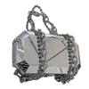 Silver Metal Box Bag Ladies Party Clutch Bag Evening Bag Chain Purse Crossbody Mini Bag Female Shoulder Bag Handbag Flap
