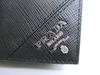 Authentic PRADA Black Saffiano Leather Card Case Card Holder #b058  Open box