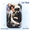 Thai Star PP Lin Yikai Konzert Support-Abzeichen: Lasergeschnittenes quadratisches Broschenornament