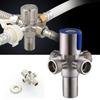 Easy To Install 304 Stainless Steel Triangle Valve For Washing Machine Accessories  Smooth Water Flow  Long Lasting Performance