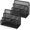 YiePhiot Desktop Mail Organizer 2 Packs Small File Letter Sorter for Any Home or Office Desk File Organizer Mail Sorter 6.7''3''5.2''
