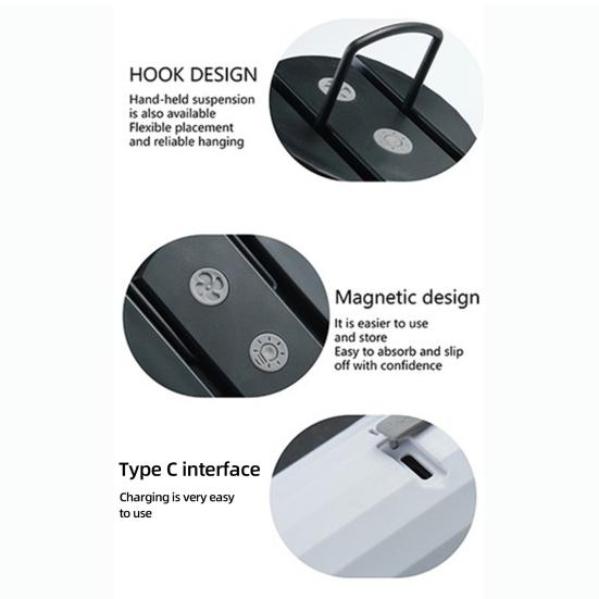 Outdoor Camping Fan Light Portable Lightweight USB Rechargeable Super Bright Multifunctional Hanging Tent Lamp Hiking Emergency Lantern