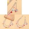 Metal Floral Hair Clips And Butterfly Waist Chain For Unisex Youth Fashion Accessories