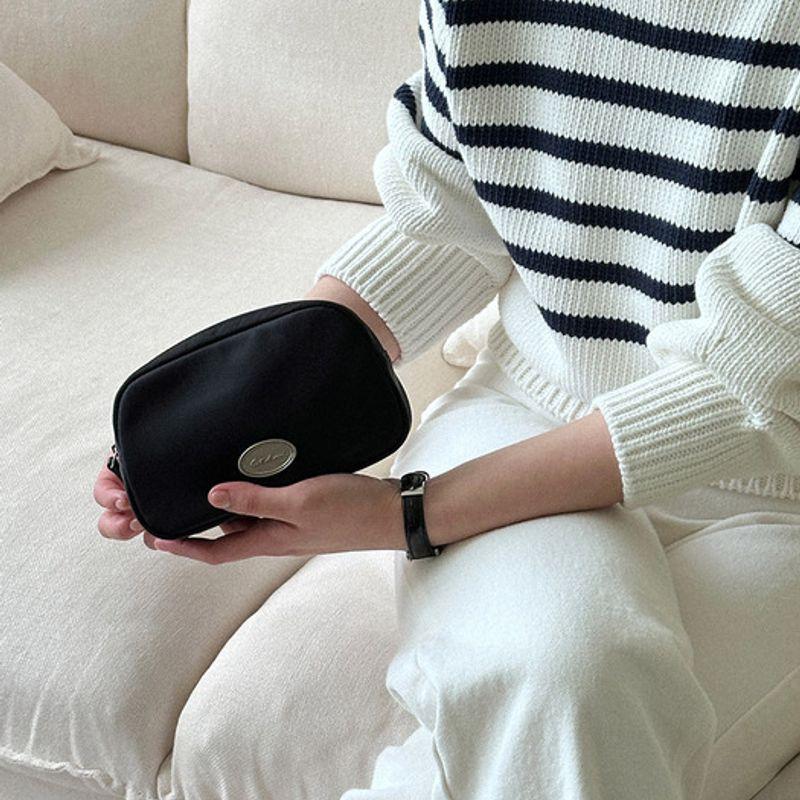 Aerien Souffle Pouch - Black