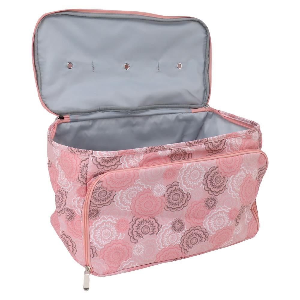 Multifunctional Crochet Holder Bag Pink Color Crochet Bag Yarn Storage Bag Traveling