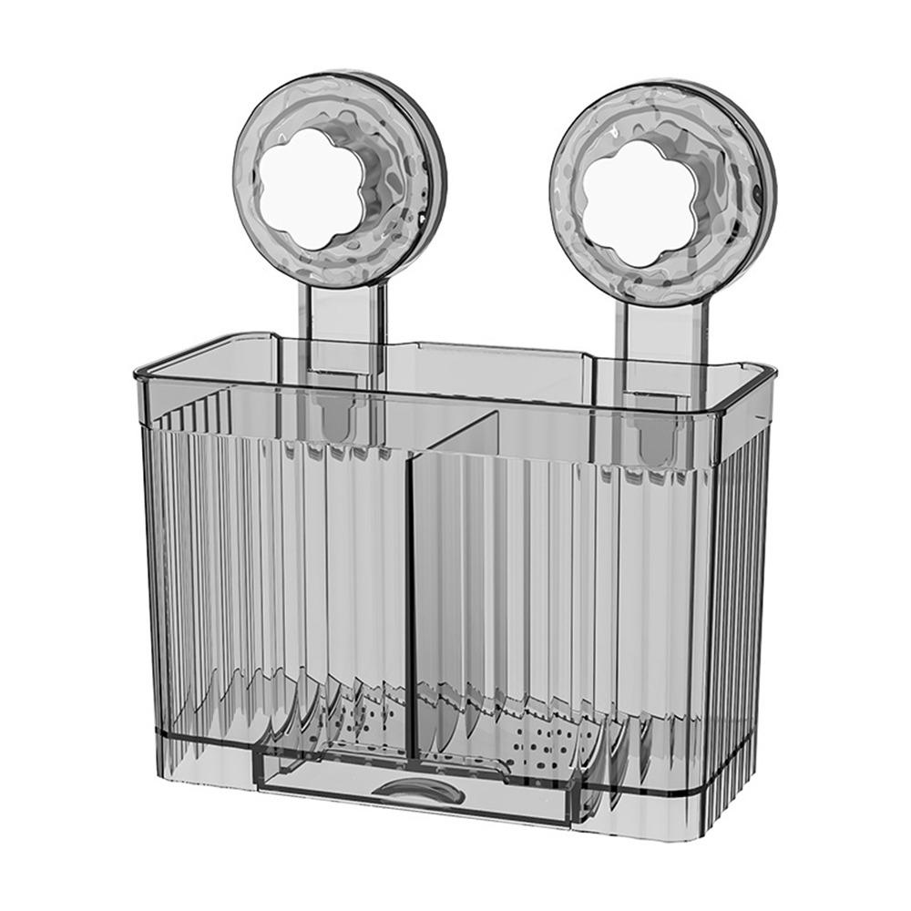 Reusable Suction Cup Chopstick Holder Plastic Chopsticks Spoon Organizer Chopstick Cage  Bathroom