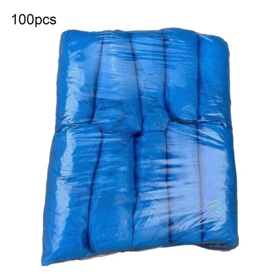 100/200/300/400/500Pcs Disposable Shoe Cover Non-Slip Thick Waterproof Boot Cover Men Women Elastic Indoor Floor Protection Dustproof Shoe Cover