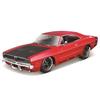 Maisto 1/25 Scale Dodge Charger R/T 1969 Red Custom Classic Muscle Series / Diecast Model Car, Finished Product, 32537