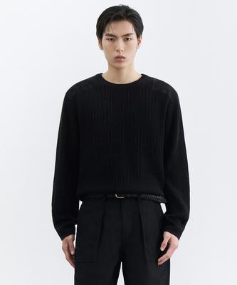 Ribbed Commando Knit [Black]