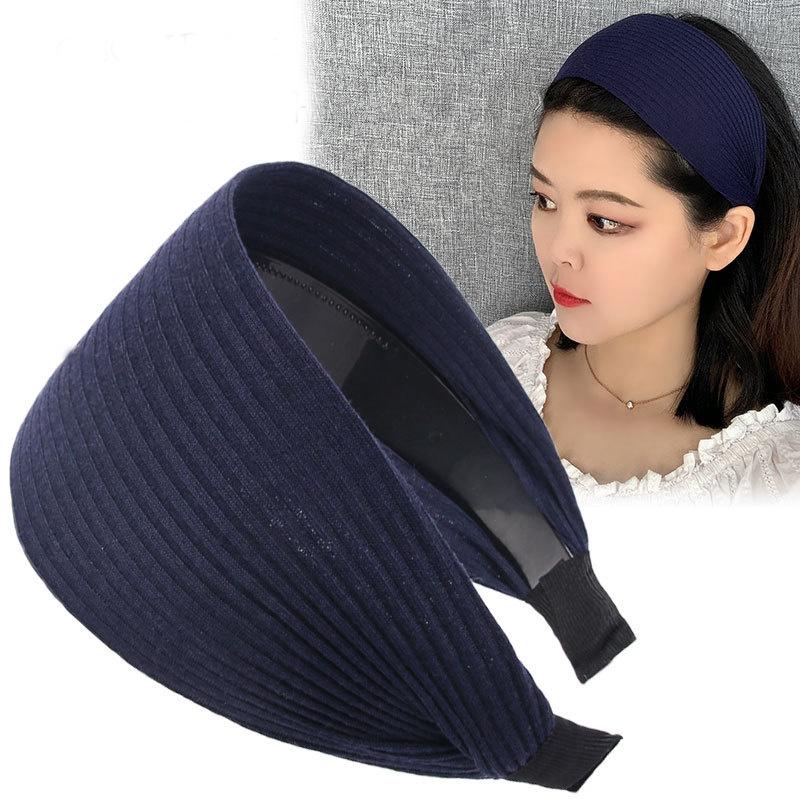 Wide Knitting Cotton Wrap Heandbnd For Women Sport Hairbands Girls Hairband Hoop Female Hair Accessories Headwear