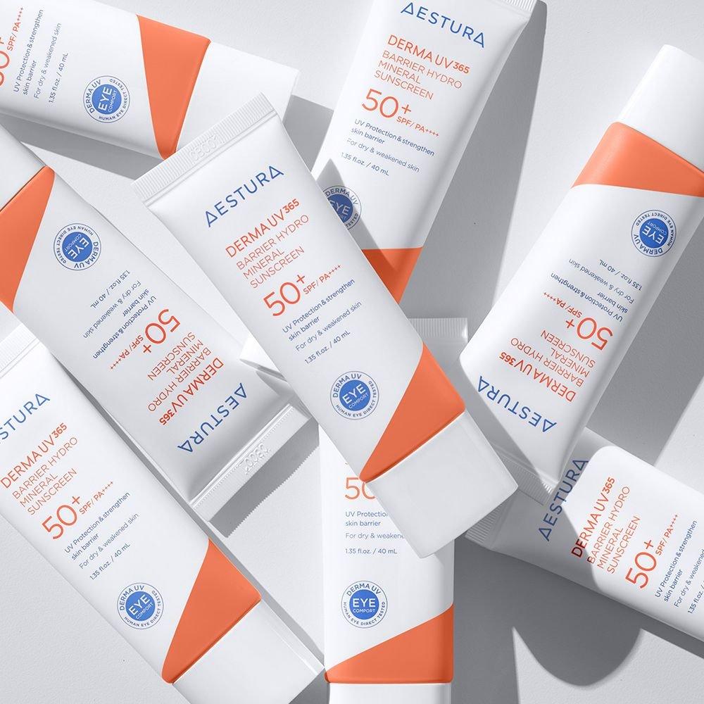 Derma UV365 Barrier Moisture Mineral Sunscreen SPF50+ PA++++ 40ml 2 Pieces