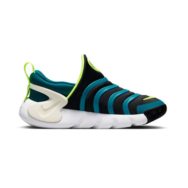 New Nike Dynamo GO Caterpillar Anti-Slip Wear-Resistant Kids Lifestyle Shoes Black Green Children Aged 3-7 Years Old DH3437-003