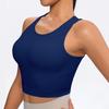 Women's Halterneck Sports Bra - Seamless Summer Yoga Vest Top for Running and Fitness