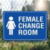 1pc Vintage Female Change Room 2D Tin Sign 8x12in Unframed Metal Plaque Retro Wall Art Decor Indoor Outdoor Unique Gift