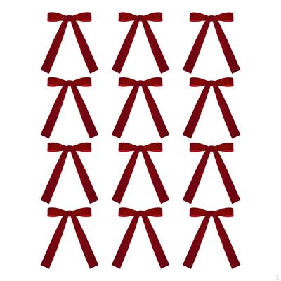 12 Christmas Bow Set for Holiday Gift Wrapping And Decorations