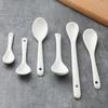 (25pcs) Porcelain Mini Coffee Spoon 8cm 10cm 12cm 13cm Spice Honey Spoons Ceramic Coffee Spoons