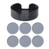 6Pcs Round Silicone Drink Coasters Heat Resistant Protects Tables From Heat Damage Cup Mugs Mats For Home Kitchens