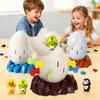 Non-Toxic Desktop Games Party Creative Prank Toys Four Pirate Bucket Dinosaur Chicken Duck Penguin Egg Toys