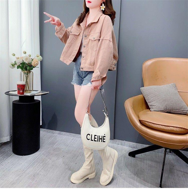 2025 Spring/Summer Retro Hong Kong-Style Women's Chic Loose Denim Jacket