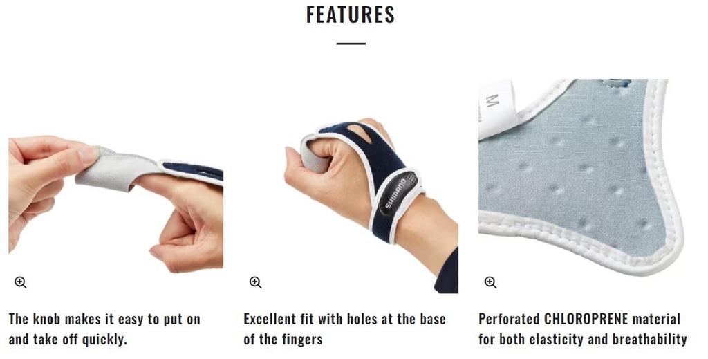 SHIMANO GL-041C Chránič prstu ukazováčku Velikost M Černý 858948