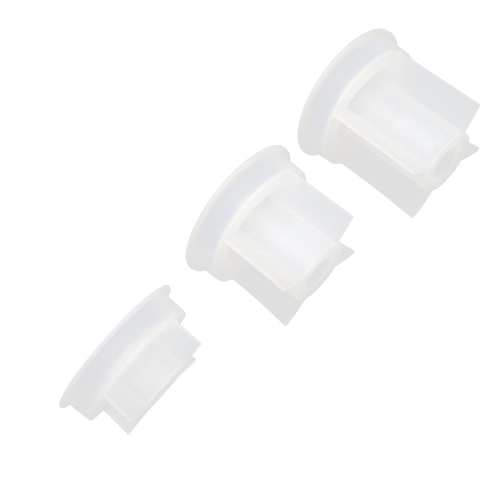 3pcs 3D Silicone Candle Holder Mold Round Stable Base Easy Demold DIY Candle Holder Making Mold