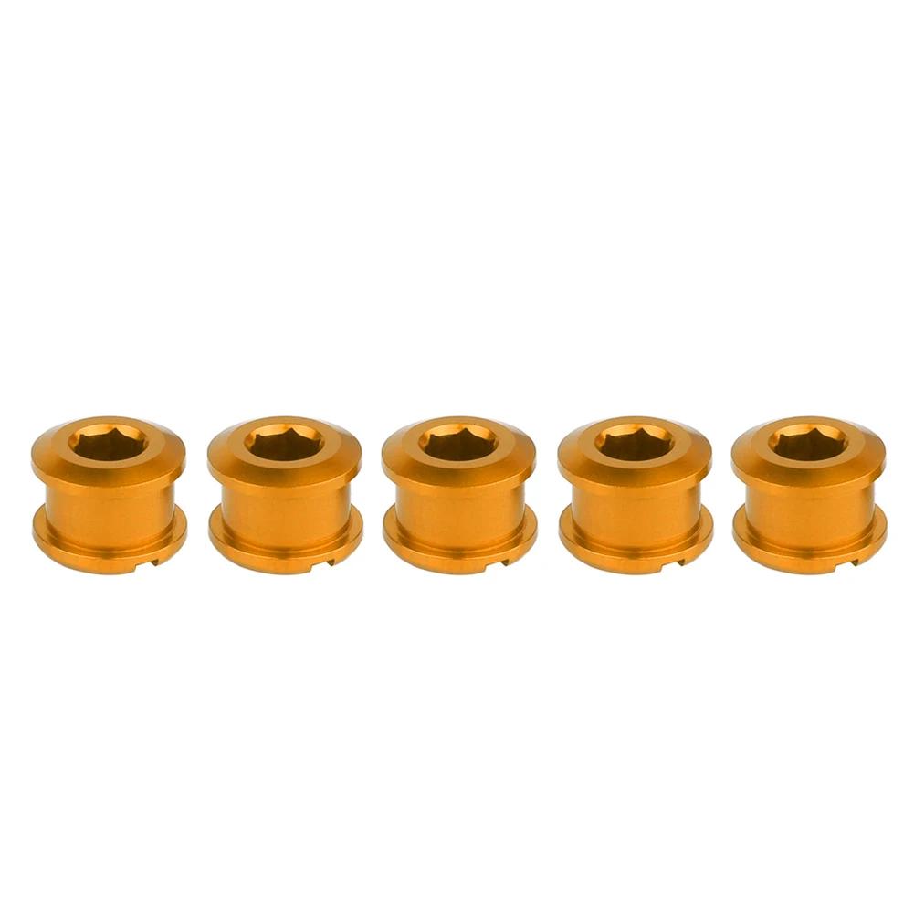 5Pcs 6.5/8.5mm Bicycle Chainwheel Screws Road MTB Chainring Bolts Aluminum Alloy Bike Crankset Bolts Accessories