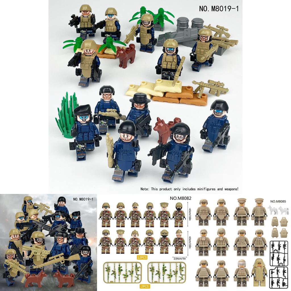 Conjuntos de Blocos de Construção de Soldados da Força Especial Modelo Brinquedo Infantil Para Colecionadores e Crianças