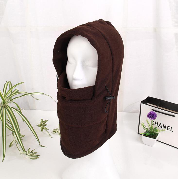 Winter Unisex Thicken Velvet Hat Mask Neck Ear Protection Windproof Riding Outdoor Hat