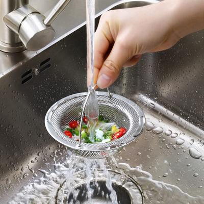 Sink Strainer With Handle Stainless Steel Sink Strainer Kitchen Sink Sink Strainer Clogging Protection Kitchen Drain Sink