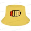 D Printing Low battery Mens and Womens Fisherman Hat  Beach  Hat Birthday gift