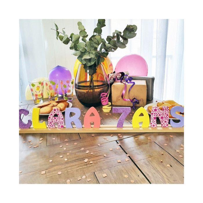 Číslo 7 z MDF dřeva k ozdobení - 8 cm