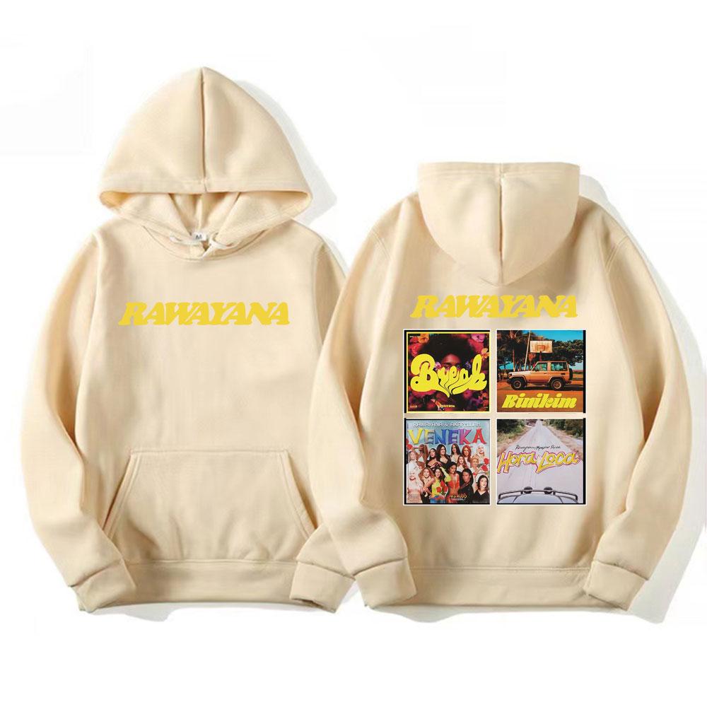 Band Rawayana Album Grafik Hoodie Herren Damen Hip Hop Harajuku Übergroße Hoodies Komfort Langarm Fleece Sweatshirts