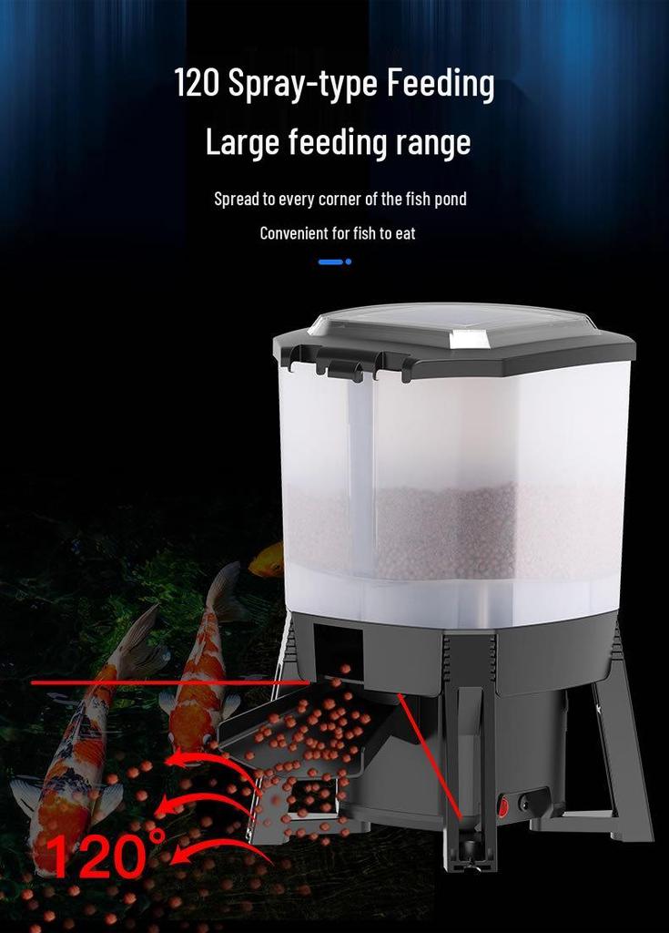 Smart Solar Automatic Fish Feeder for Indoor/Outdoor Koi Ponds