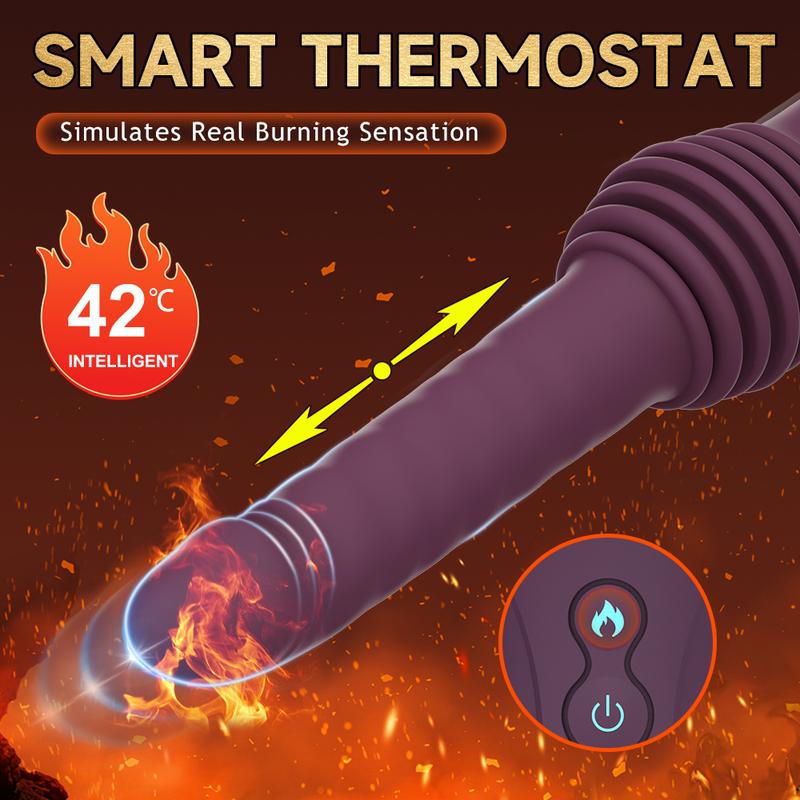 Automatic Thrusting Dildo Vibrator Sex Machine Vagina G Spot Telescopic Massager Retractable Clit Masturbation Sex Toy for Women
